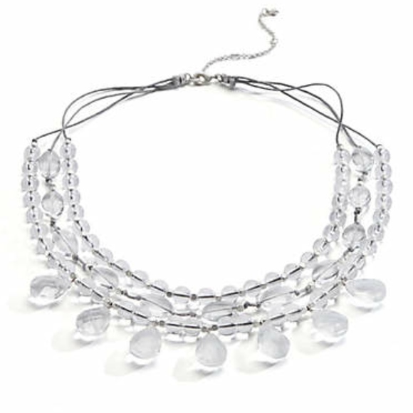 J. Jill Jewelry J Jill Great Translucent Glass Cascading Necklace